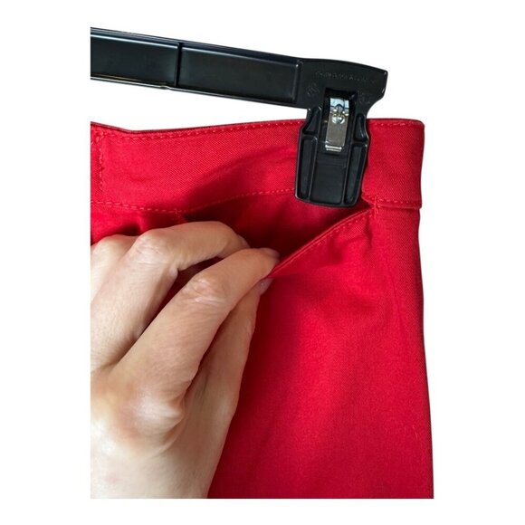 Rachel Antonoff Pants Women 2 Red Cotton Overboard Sailor Nautical Preppy Luxury - Picture 7 of 11